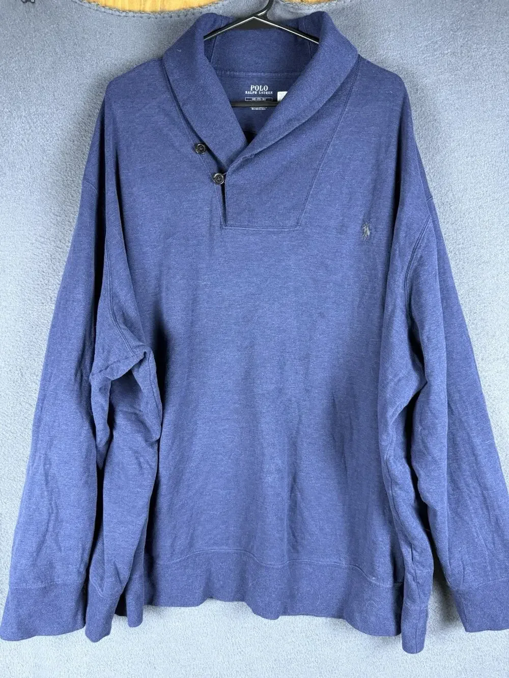 Polo Ralph Lauren Luxury Jersey Shawl Neck Pullover Mens 3XB